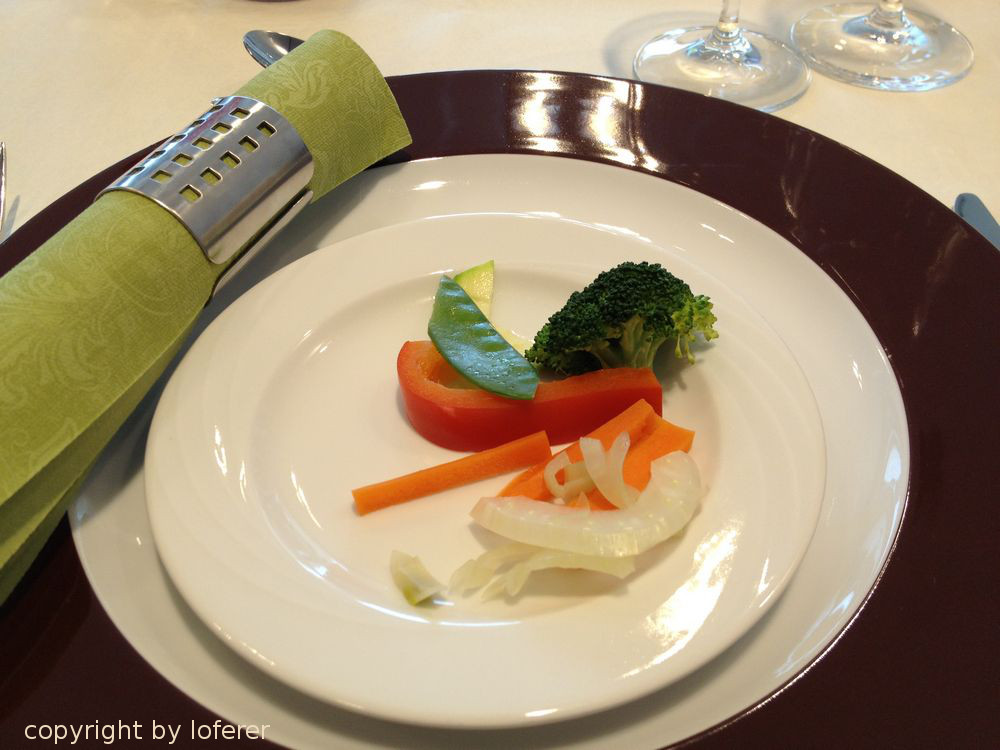 Gemüse auf Teller